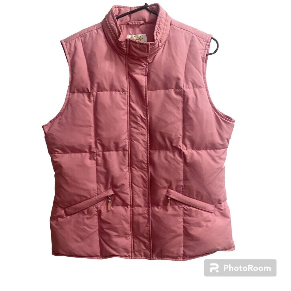 Talbots Vintage 80’s Barbie Pink Goose Down Cluster Feather Puffer Vest‎ Jacket